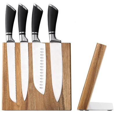 아카시아 나무 자기 칼 조직기 칼 가위 보편 블록 235x110x35mm