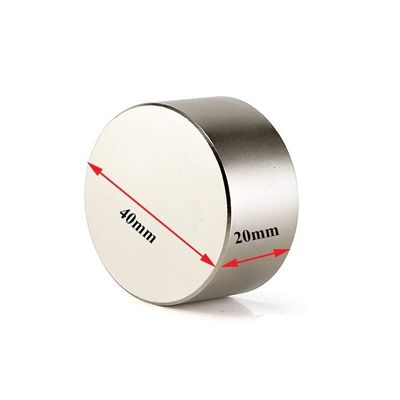 초강력 모토 마그네트 40x20mm ±1mm 용도로 네오디미움 디스크 마그네트