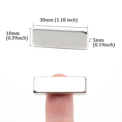 F30x10x5mm 산업용 자석 N52N35 슈퍼 강 직사각형 막대 자석 가정용 DIY