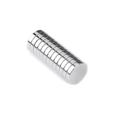 니켈 코팅 N52 네오디미움 디스크 자석 10mm x 2mm 최적 산업 성능