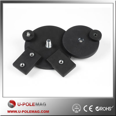 영구 고무 코팅 홀딩 자동차 지붕 자석 크기 Dia 66mm 또는 사용자 정의