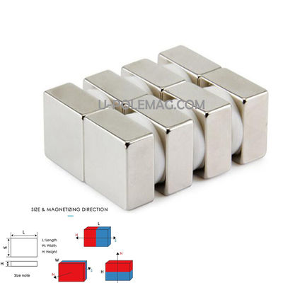 직접 F20x20x10mm N50 N52 ISO9001 2000 인증과 직사각형 네오디미엄 자석