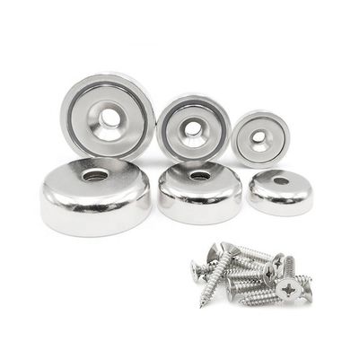 강한 NdFeB 희토류 반 침몰 네오디미움 컵 냄비 자석 ± 0.01mm 관용