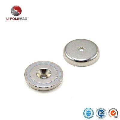 강한 NdFeB 희토류 반 침몰 네오디미움 컵 냄비 자석 ± 0.01mm 관용