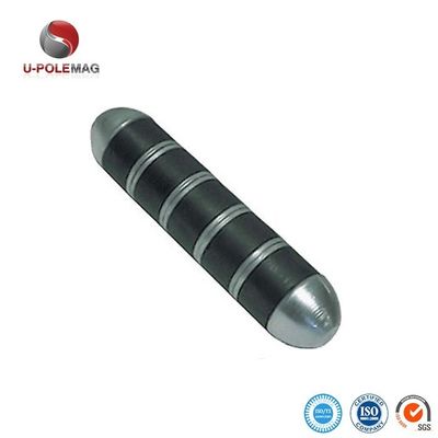 104.91g 영구 페리트 소 자석 블랙 파우더 코트 산업 자석 3 "x 0.67" x 0.65