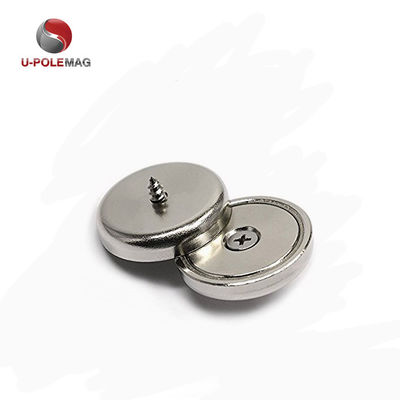 HTN04-60x15-8.5mm 니오디미움 반 침몰 냄비 자석 Ni-Cu-Ni 코팅