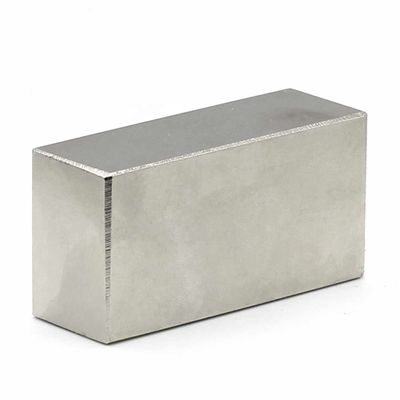 최대 작동 온도 60°C NdFeB 자석 N52 슈퍼 강 블록 50x25x10mm 네오디미움