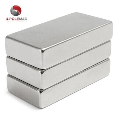 80C-220C 온도 내성 N52 40x20x10 니켈 코팅을 가진 네오디미엄 자석