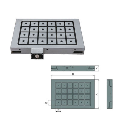 CNC 기계 및 표면 밀러용 영구 자석 턱 300x600mm 또는 사용자 정의 크기