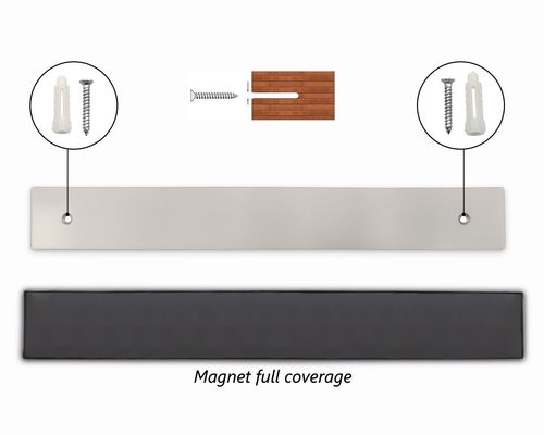 16" 스테인리스 스틸 자기 칼 바 선택 크기 16" 블록 롤 가방 자기
