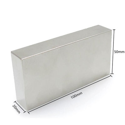 100x50x20mm 절단 서비스와 함께 희토류 자석 직접 NdFeB 직사각형 자석