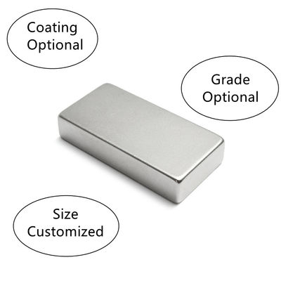 100x50x20mm 절단 서비스와 함께 희토류 자석 직접 NdFeB 직사각형 자석