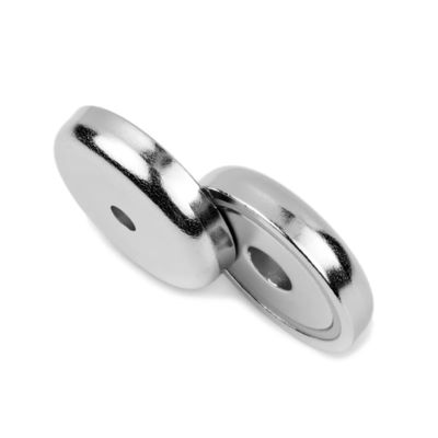 32mm Neodymium Pot Magnet Countersunk Hole 32kg 당기는 용량 1.26인치 지름