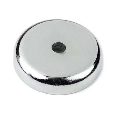 D42mm 도자 마그네트 둥근 컵 네오디미움 자기 기반과 강한 이동 힘