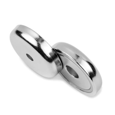 D42mm 도자 마그네트 둥근 컵 네오디미움 자기 기반과 강한 이동 힘