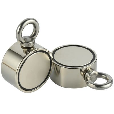 밀도 네오디엄 낚시 자석 M8 눈 볼트와 80KG 당기는 힘 48mm 지름