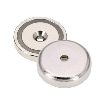 75kg 힘 네오디미움 NdFeB 반 침몰 장착 구멍 D48x10.8mm와 함께 얇은 냄비 자석