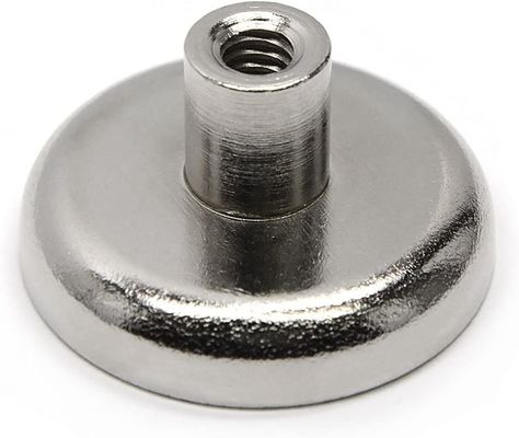 복합 물질 둥근 NdFeB 자석 네오디미움 냄비 자석 D60mm 160kg 힘