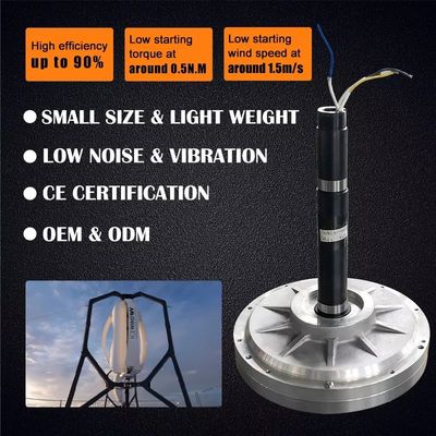 주문 출력 전압 3kw 220v 수직 축 풍력 터빈 발전기 판매