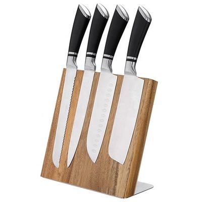 아카시아 나무 자기 칼 조직기 칼 가위 보편 블록 235x110x35mm