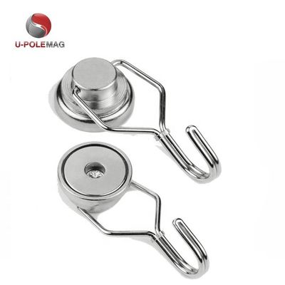 NdFeB 등급 NdFeb 25mm 50lbs 180도 자유 회전 회전 크크 마그네트 산업용