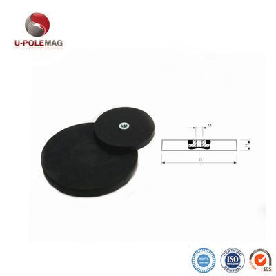 장착하기 쉬운 D43 D66 D88mm 고무 코팅 된 POT 장착 자석