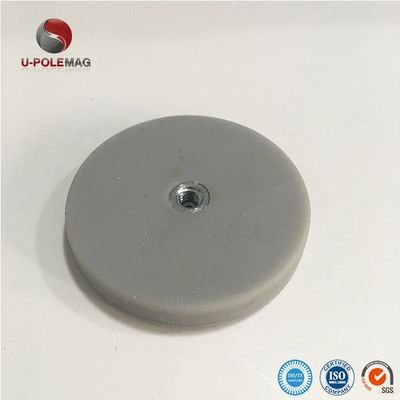 고무 코팅 냄비 자석 네오디륨 고무 자석 D36 * 6mm-M6 영구 강력한 펀싱