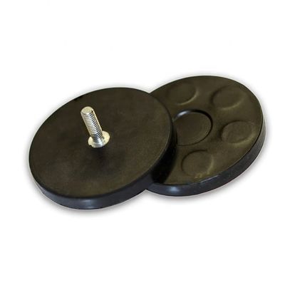 D66mm 20kg의 힘과 내구적인 고무 코팅을 가진 고무화된 네오디륨 냄비 자석