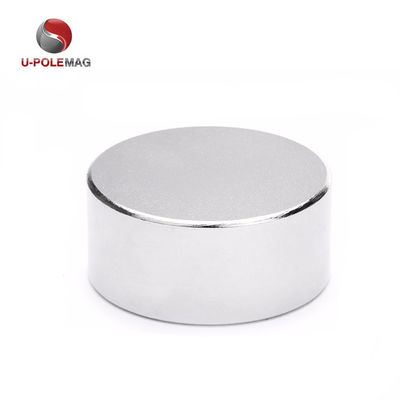 190g 무게 N52 은 디스크 자석 네오디미움 D40x20mm 축 자석 방향