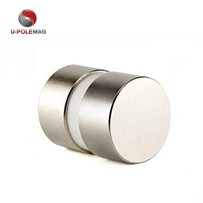 190g 무게 N52 은 디스크 자석 네오디미움 D40x20mm 축 자석 방향