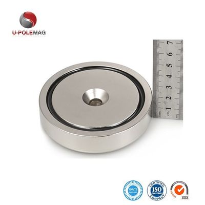 148 LBS 67 KG 당기 힘 희토류 POT 자석 D48mm 눈 볼트 및 높은 관용
