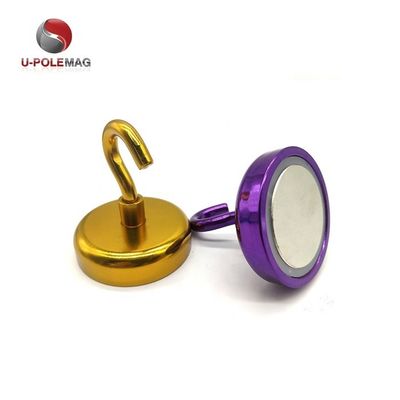 네오디엄 자석 장식용 냄비 자석 D10mm-75mm 갈고리와 강력한 자기 갈고리