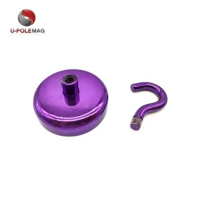 네오디엄 자석 장식용 냄비 자석 D10mm-75mm 갈고리와 강력한 자기 갈고리