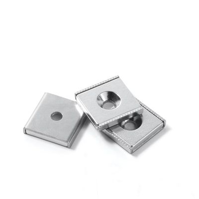 NdFeb 블록 마그네트 스틸 채널 POT 1 Countersunk 구멍 산업 처리