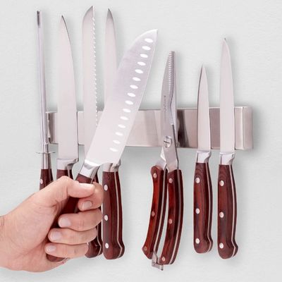 가정용 부엌 칼 들고 사용자 지정 로고 받아 들일 수있는 스테인레스 스틸 자석
