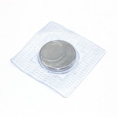 강철 자석 PVC 물질 자석 버튼 N52 강력한 둥근 희토류 네오디움 자석