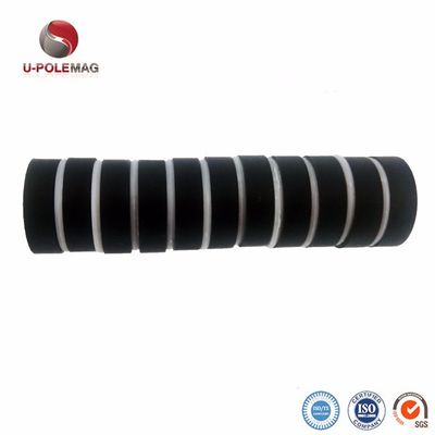 ISO9001 2000 시스템 N42 자석 응용을위한 네오디미움 블랙 고무 디스크 자석