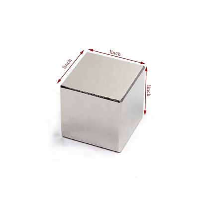 1'' 산업용 영구 니켈 강신오디미움 N52 블록 자석 허용 ±0.1mm