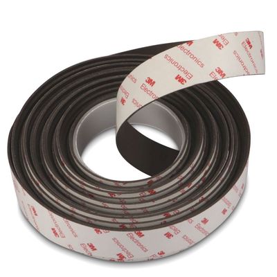 ISO9001 2008 인증 1m 10x1.5mm 네오디미움 자기 접착 테이프 유연하고 쉬운