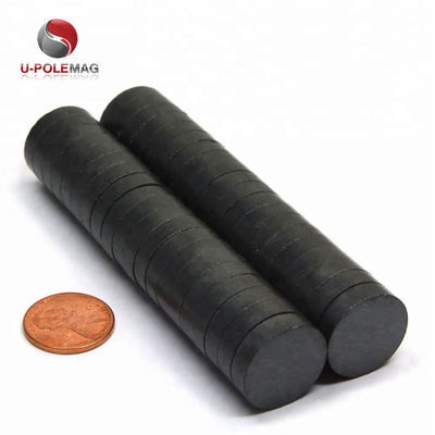 Y30 원형 강 디스크 세라믹 페리트 자석 최대 작동 온도 1-40-250 ° C